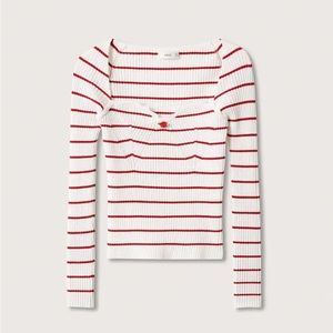 NWT Mango Parisian Striped Flower Shirt S